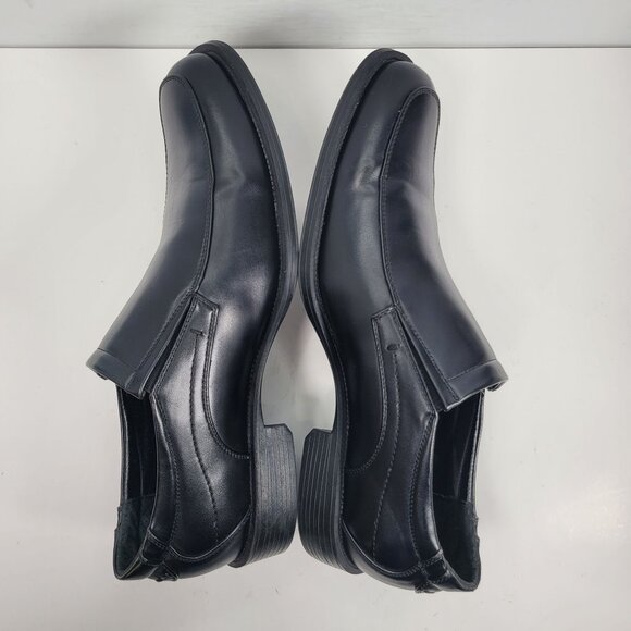 Perry Ellis Portfolio Pete Men\'s Black Leather Slip-On Loafers Shoes US Size 12 main image 8